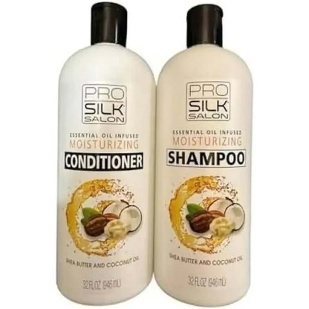 Pro Silk Salon Essential Oil Infused Moisturizing Shampoo and Conditioner Set -